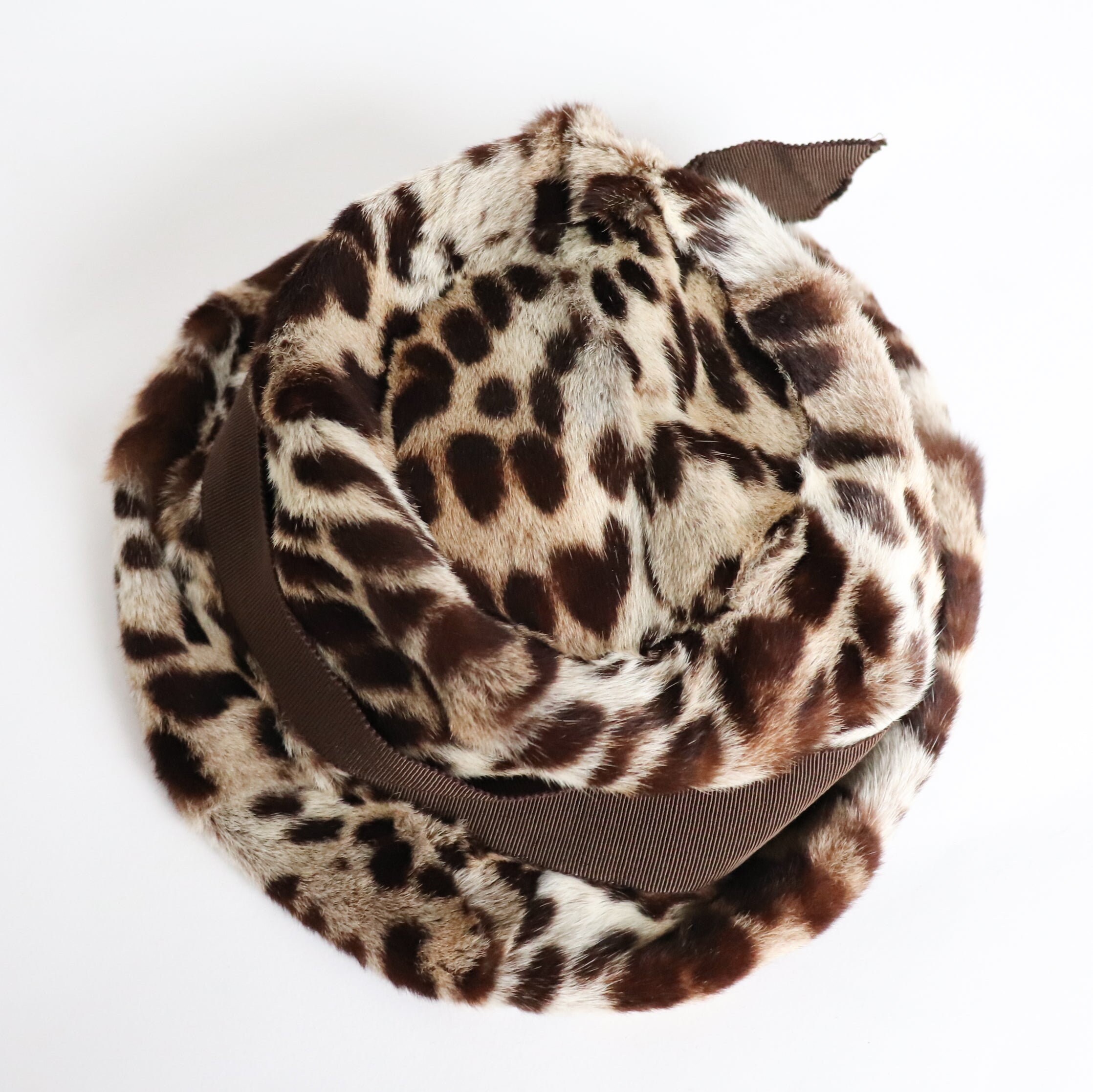 Vintage Leopard petite size hat Unique Vintage Leopard 60s Hat - Katheley main image 3