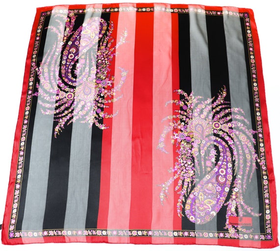 Nazareno Gabrielli  Silk Scarf - Paisley - Red / … - image 1