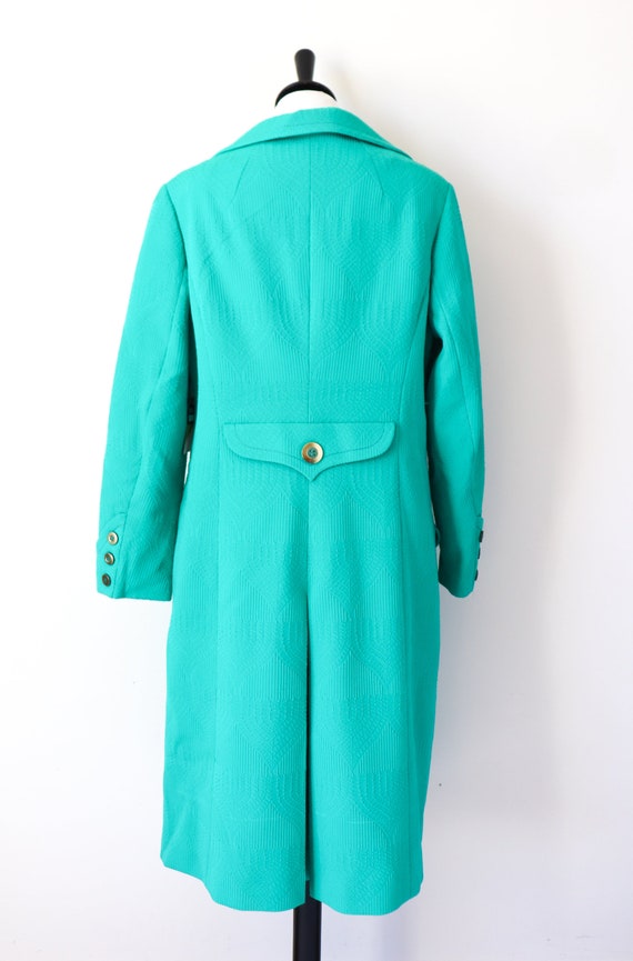 Vintage 1960s Green Coat - Polyamide - Lucie Lind… - image 5