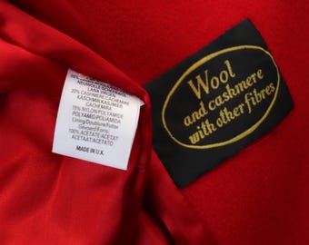SELFRIDGES by ADMYRA Wool / Cashmere Red Pea Coat - Label 8 - Fit