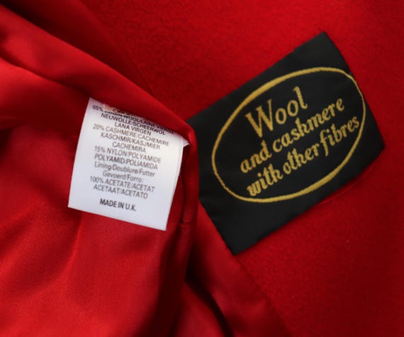 SELFRIDGES by ADMYRA Wool / Cashmere Red Pea Coat - Label 8 - Fit