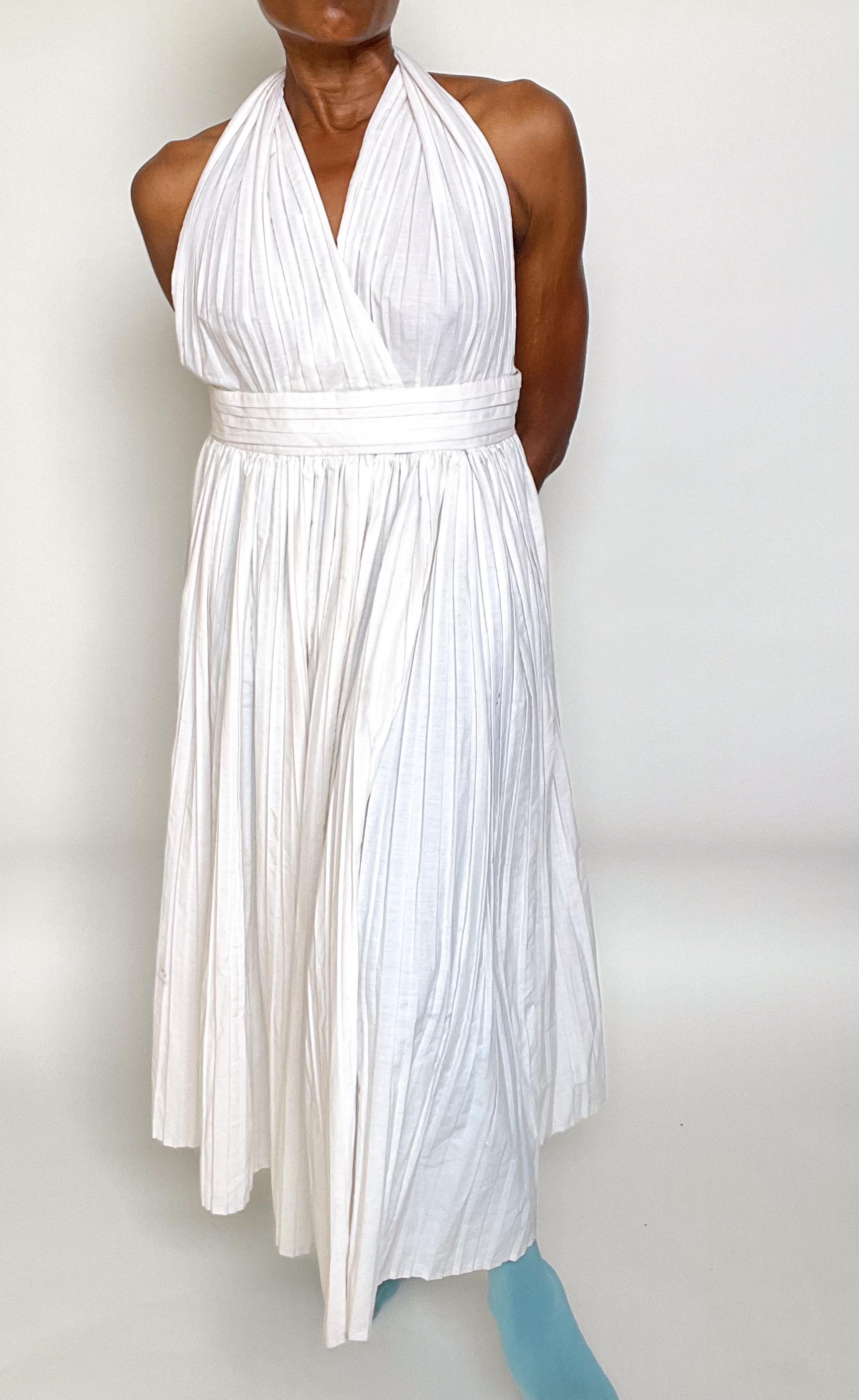 marilyn monroe pleated halter dress SIZE:Regular