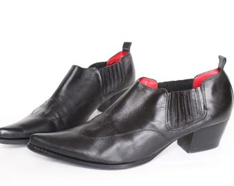 Vintage 1960s Mens Custom Made Equestrian Boots // Black  display picture 3