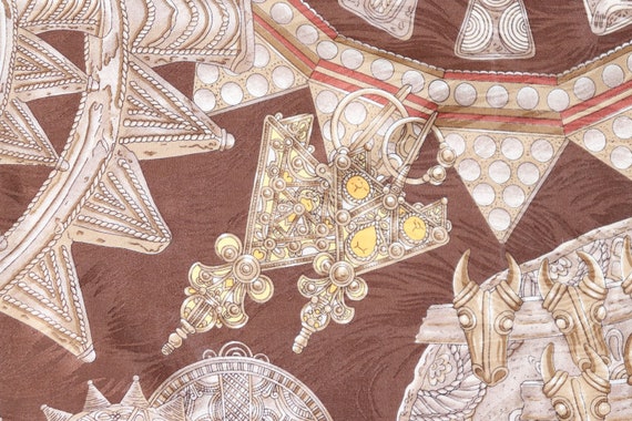 Emanuel Ungaro Vintage Silk Scarf - 1980s - Afric… - image 4