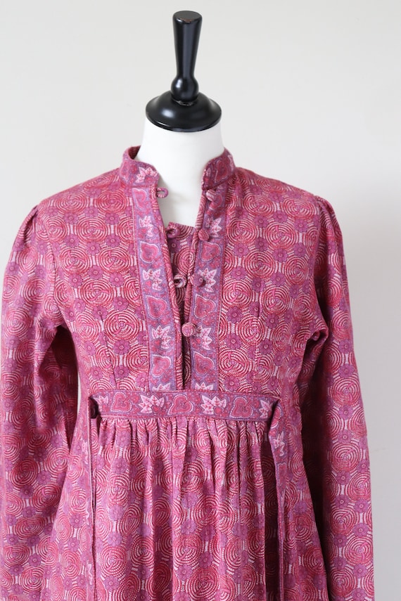 Ritu Kumar Vintage Block Print Cotton Dress - Emp… - image 3