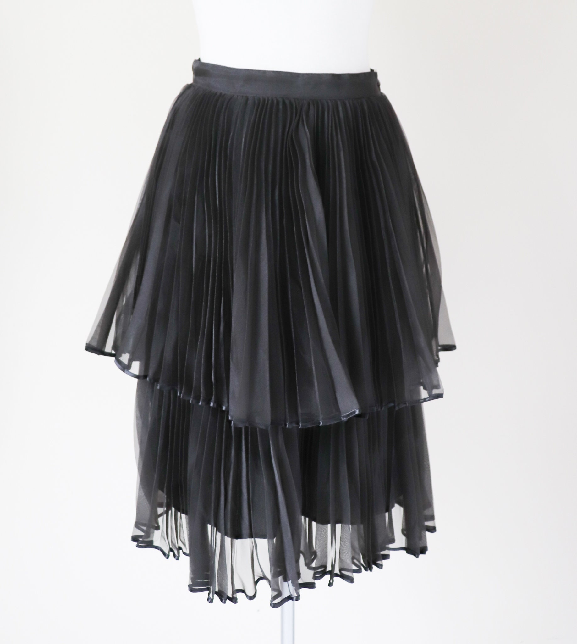 chiffon evening skirt