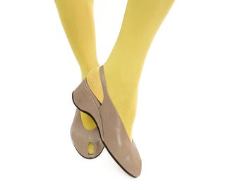 Thierry Rabotin-schoenen - sleehak - beige leer - slingback - 36,5/ UK 3,5