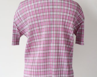 Issey Miyake Pleats Please Top - Short Sleeve Shirt - Pink