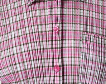 PLEATS PLEASE 半袖シャツ ピンク Issey Miyake Pleats Please Top - Short Sleeve Shirt - Pink
