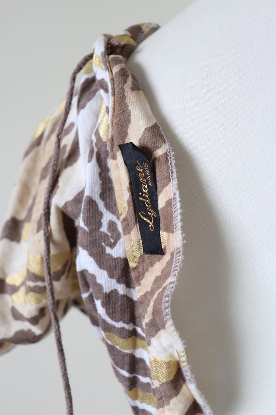 1980s Cotton Jersey Animal Print Jungle Tarzan Dress Lydiane Paris S UK 10 Etsy