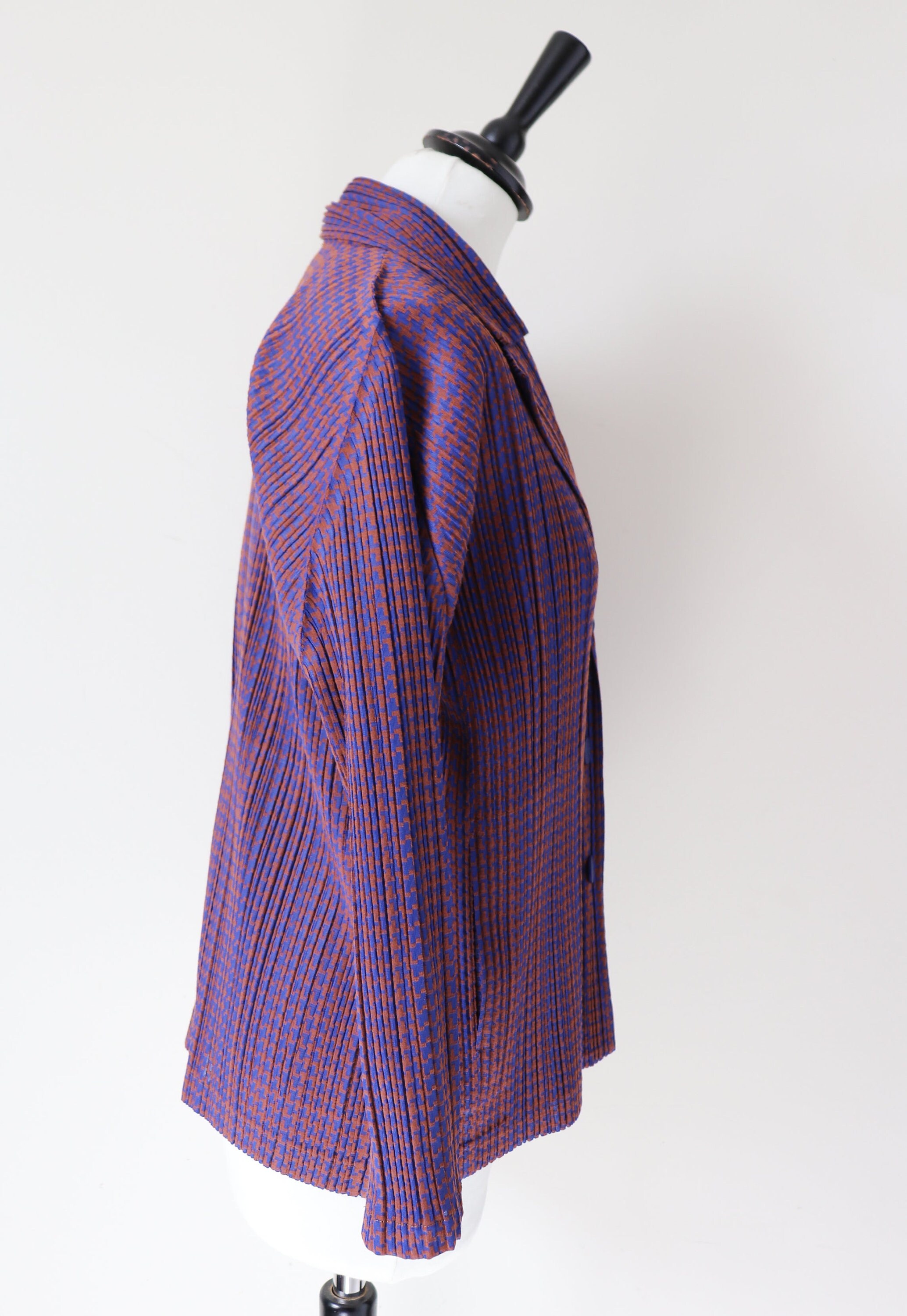 イッセイミヤケ プリーツ プリーズ カーディガン - ラミーチェック