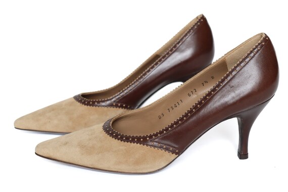 Salvatore Ferragamo Shoes - Beige / Brown - 7.5 -… - image 4