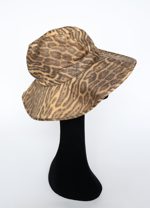 Foldable Sun Brim Hat - Leopard Print - Jacoll - … - image 4