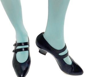 Sapatos Mary Jane vintage da Fratelli Rossetti - estilo anos 1920 - tamanho 40,5 / Calça tamanho 39,5/40 no Reino Unido