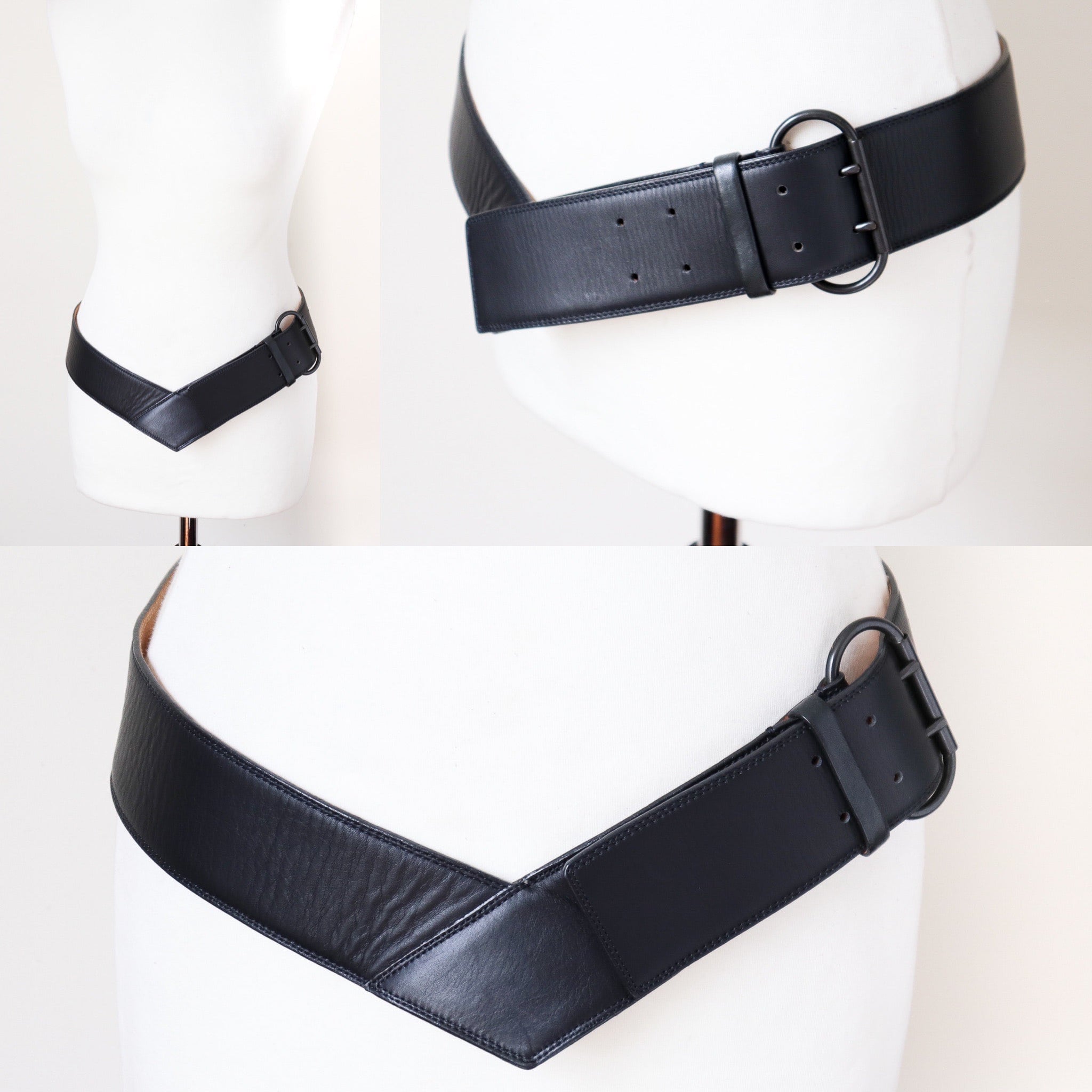 生まれのブランドで Reptile's House Wide Belt - Black ALL Leather - Waist / Hip ミュージシャン