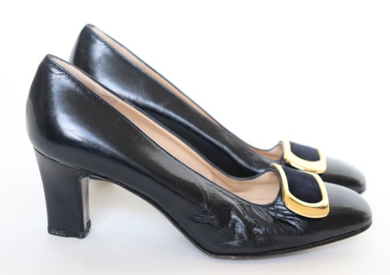 Bruno Magli Vintage Shoes - Black Leather - Pilgr… - image 2