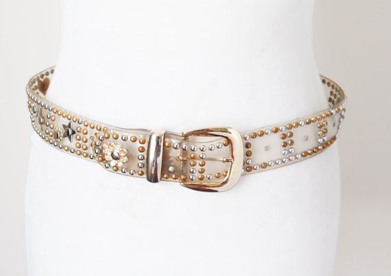 新品 AMERI CLEAR L ANTIQUE BELT American Darling Handmade/Painted Tooled with Antlers Belt – Horse