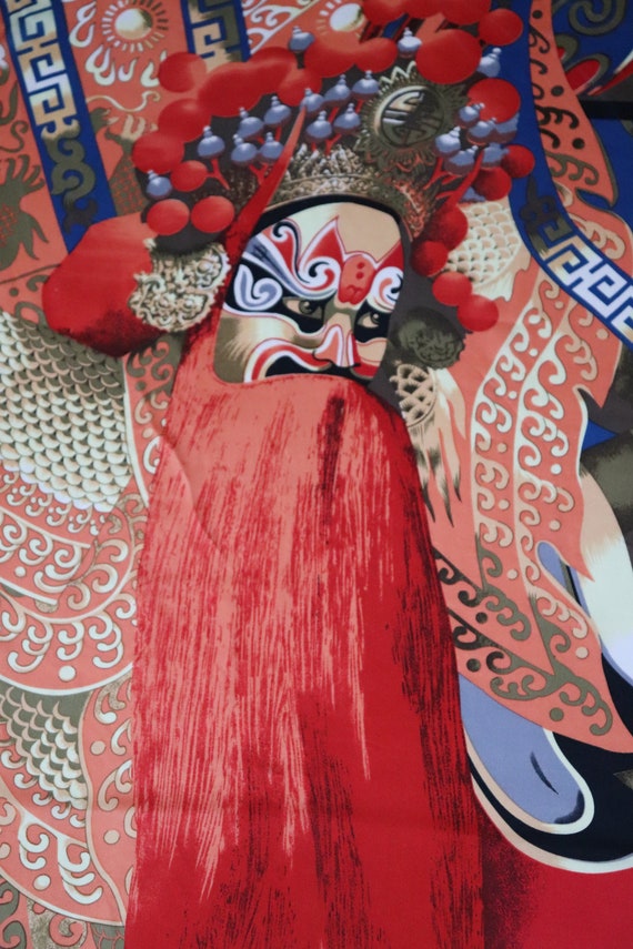 Chinese Opera / Kabuki Silk Scarf - X LARGE - image 2