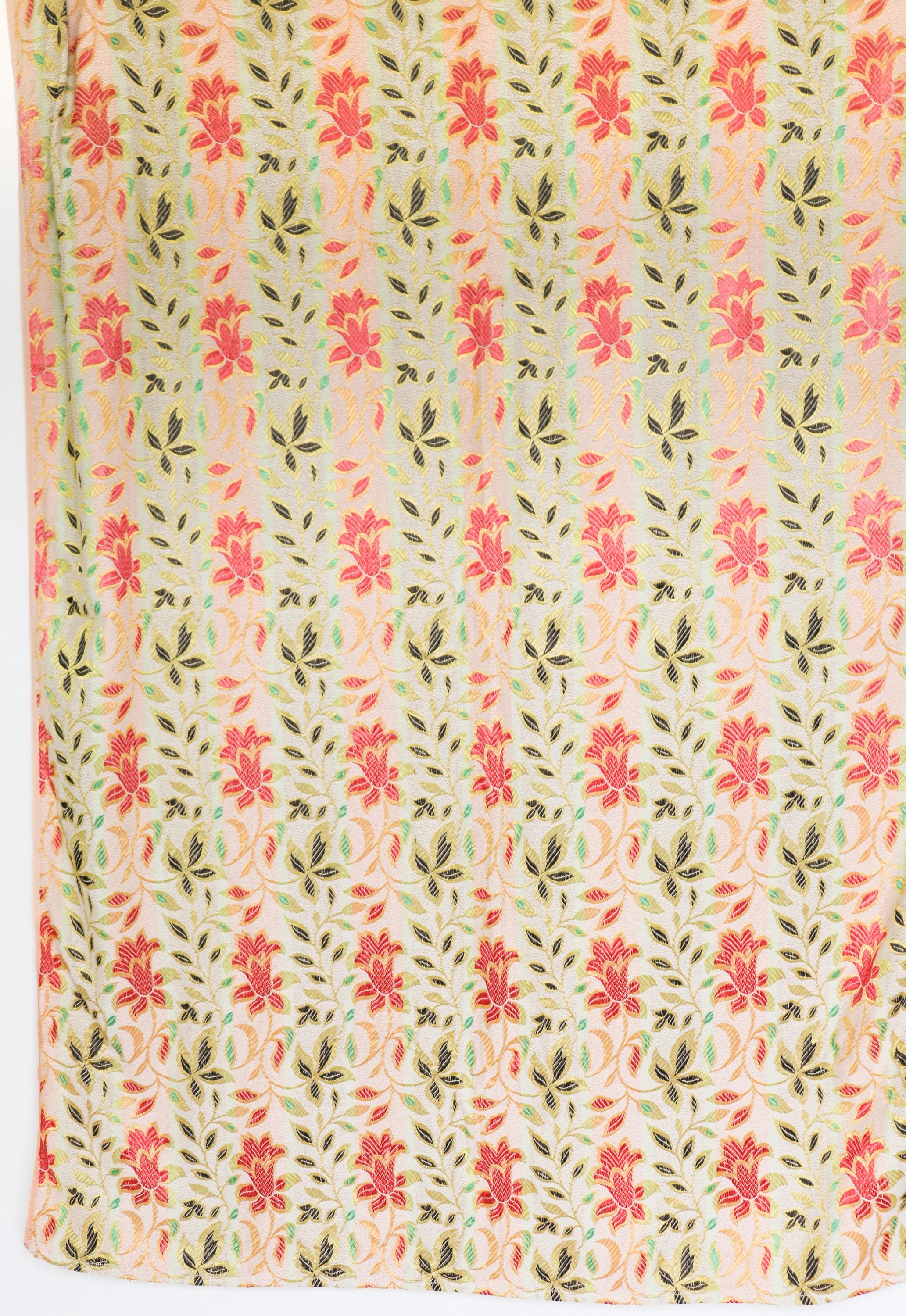 ヴィンテージ 1950 年代織りカーテン - 2 枚セット - ゴールド