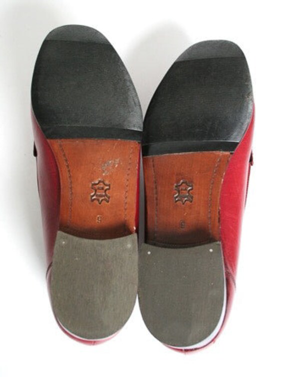 Vintage Loafers - Horsebit - Red Leather - K Shoes - … - Gem