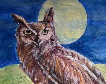 Totem oiseau de nuit