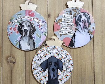 Great Dane Dog Ornaments