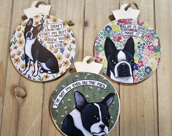 Boston Terrier Dog Ornaments