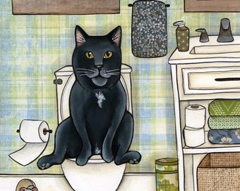 If I Was a Bird, cat wall art print gifts
