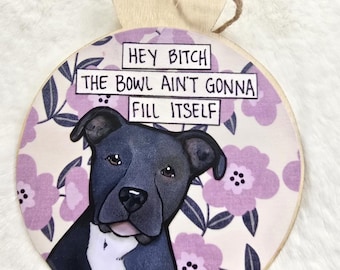 Pitbull Dog Ornaments