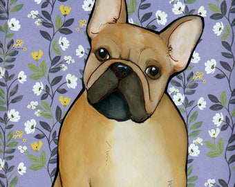 Eye Boogers, French Bulldog dog wall art print gifts