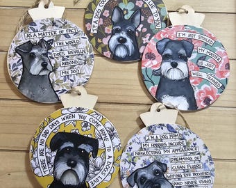 Schnauzer Dog Ornaments