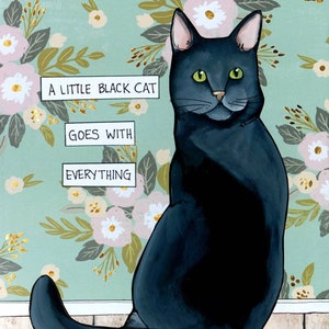 A Little Black Cat, wall art print