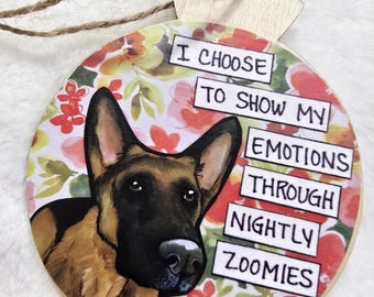 German Shepherd dog ornaments