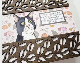 Stupid Questions, original cat painting