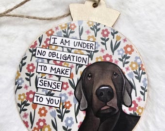 Weimaraner dog ornaments