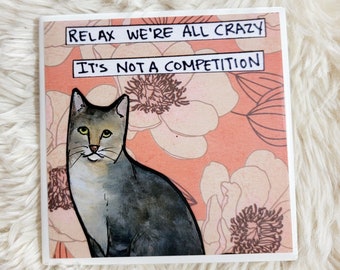 Competition cat coaster tile
