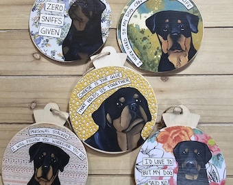 Rottweiler Dog Ornaments