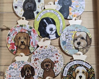 Doodle Dog Ornaments