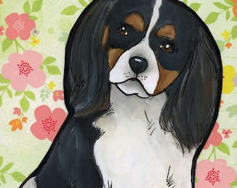 Are You Pooping, Cavalier King Charles Spaniel dog wall art print. Great gift ideas for dog lovers.