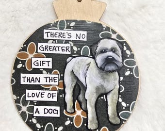 Wheaton Terrier dog ornaments