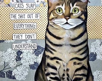 I Love That, cat wall art print