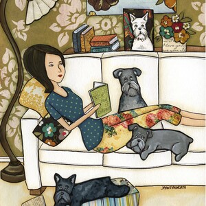 Life of a Schnauzer, art print