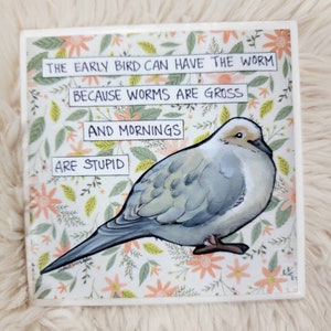 Early Bird ceramic tile