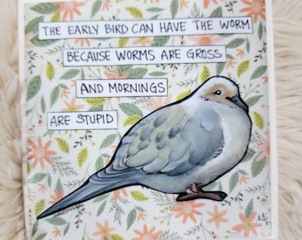 Early Bird ceramic tile