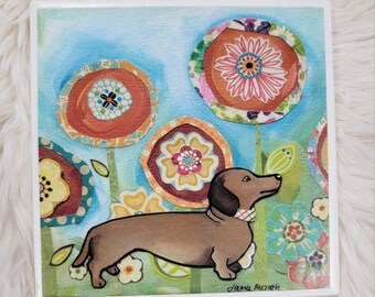 Doxie, dachshund tile