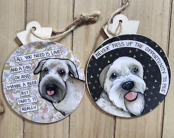 Wheaton Terrier Dog Ornaments