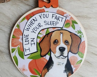 Beagle dog ornament