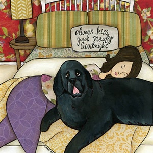 Newfy Goodnight, Newfoundland dog