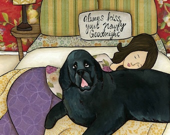 Newfy Goodnight, Newfoundland dog