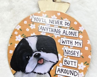 Shih tzu dog ornaments